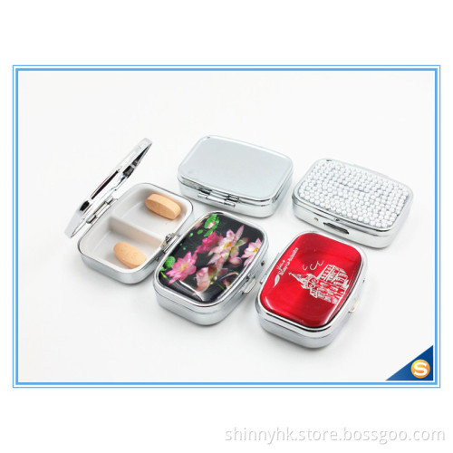 Travel Mini Pill Box Metal Materials